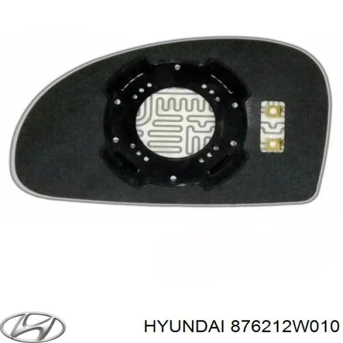 Дзеркальний елемент правого дзеркала заднього виду Hyundai/Kia 876212W010 ціна, від 29.24 USD