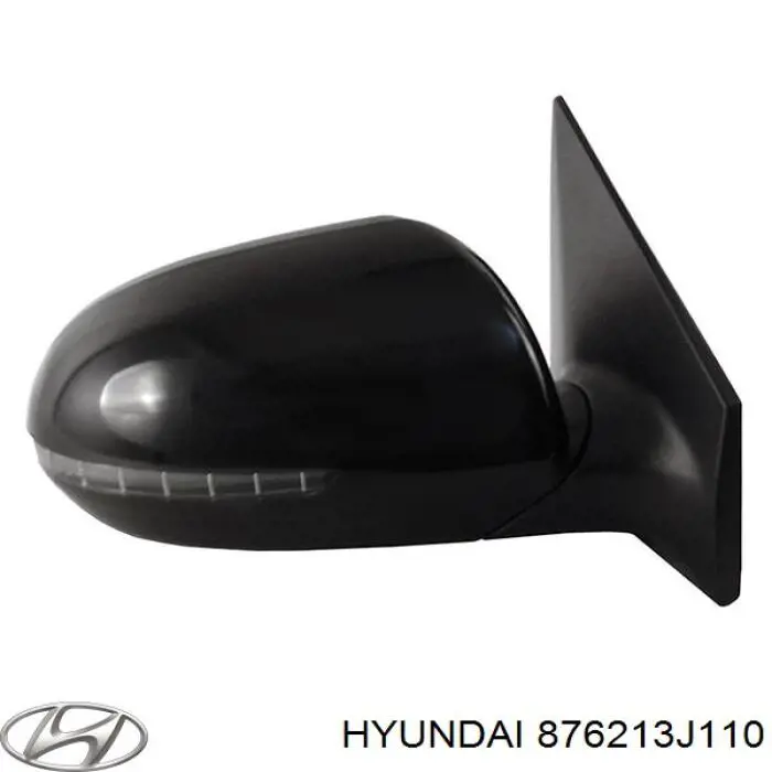Купити 876213J110 Hyundai/Kia Скло дзеркала заднього виду, правого