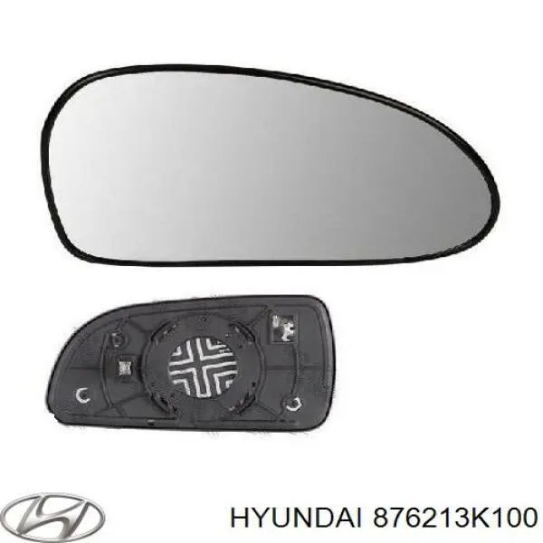 Зеркальный элемент зеркала заднего вида HYUNDAI 876213K100