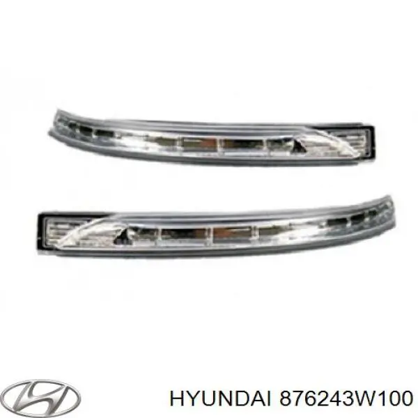 876243W100 Hyundai/Kia Покажчик повороту дзеркала, лівий
