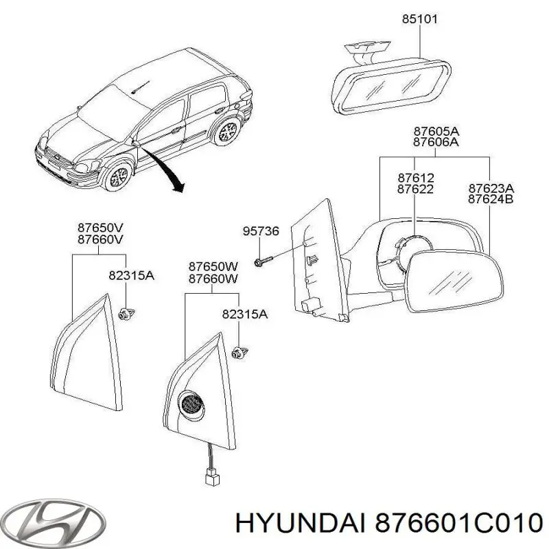 876601C010 Hyundai/Kia 