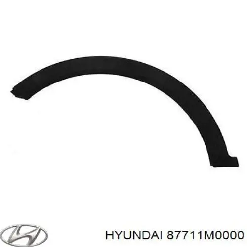 Купити 87711M0000 Hyundai/Kia Молдинг передньої арки колеса, лівий