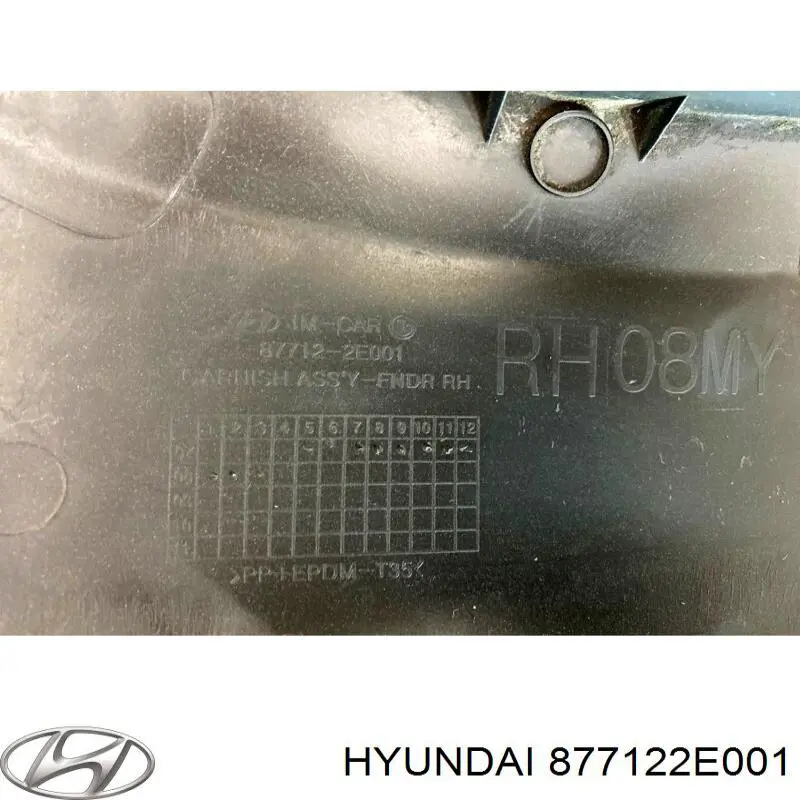 Розширювач заднього крила, правий Hyundai Tucson (JM) (Хендай Таксон)