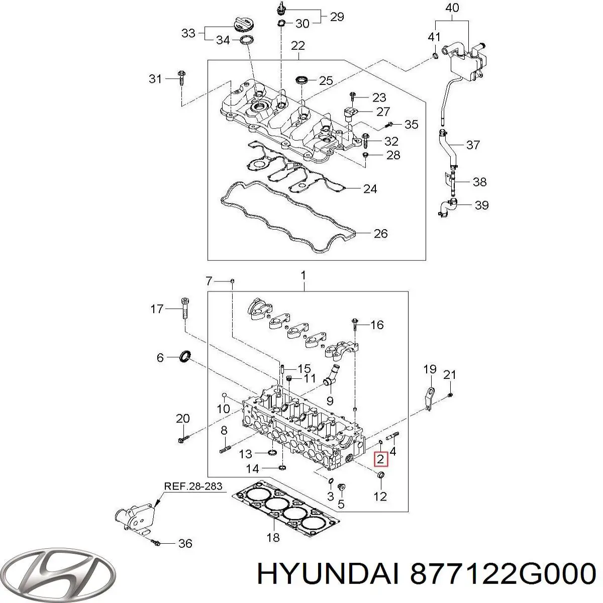 Молдинг передньої правої двері Hyundai/Kia 877122G000 ціна, від 3.80 USD