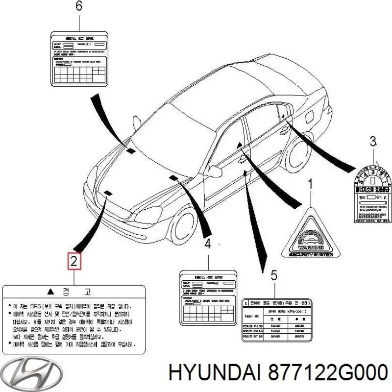 Купити 877122G000 Hyundai/Kia Молдинг передньої правої двері