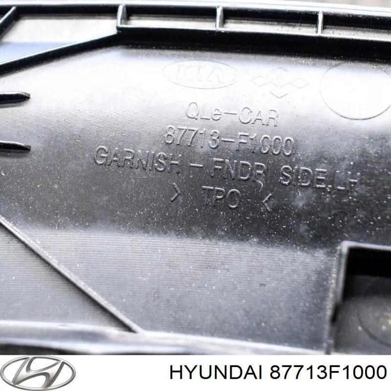 Молдинг передньої арки колеса, лівий Hyundai/Kia 87713F1000 ціна, від 12.67 USD