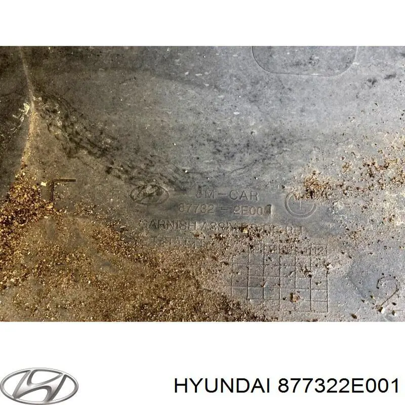 877322E001 Hyundai/Kia Накладка задніх лівих дверей
