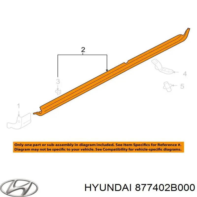 Накладка зовнішня (молдинг) порога, правий Hyundai Santa Fe 2 (Хендай Санта фе)