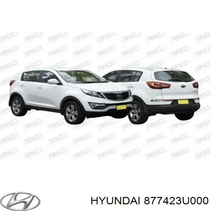 Купити 877423U000 Hyundai/Kia Накладка заднього правого крила