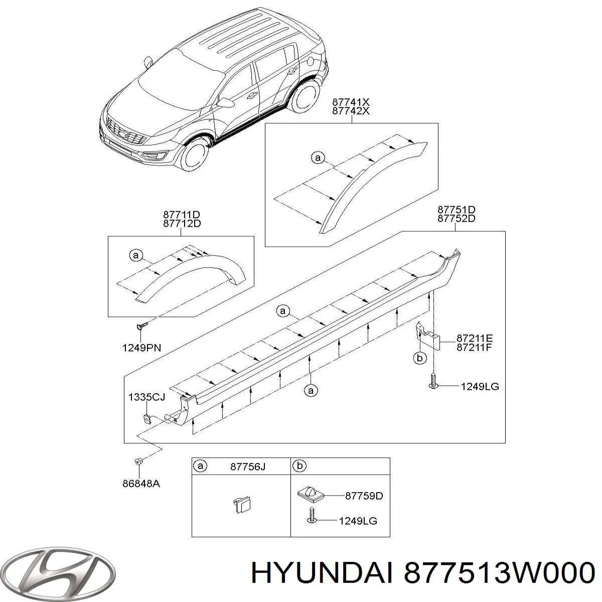 Накладка зовнішня (молдинг) порога, лівий Signeda PKA76006EL ціна, від 55.98 USD