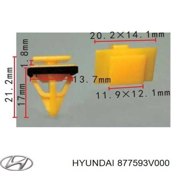  Hyundai/Kia 877593V000 ціна, від 0.60 USD