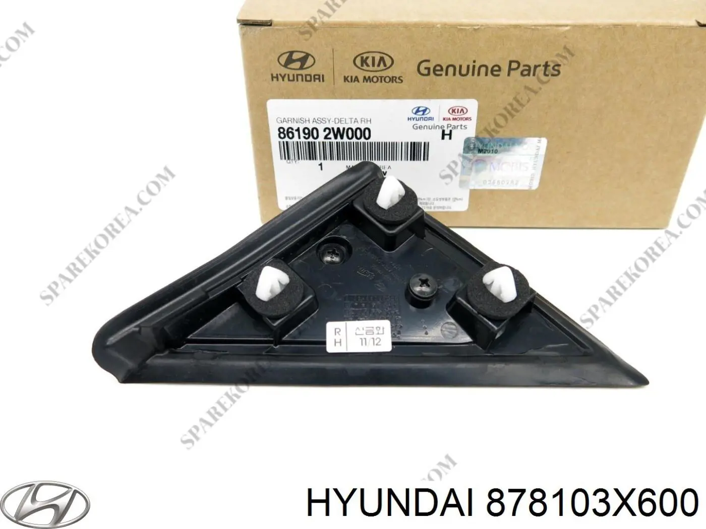 878103X600 Hyundai/Kia Накладка заднього лівого крила