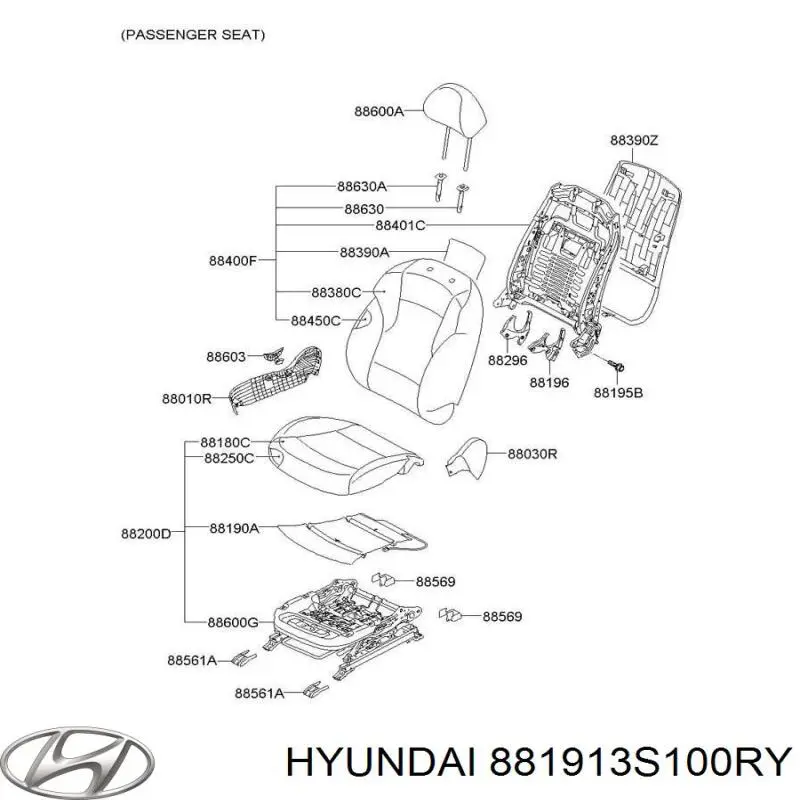  Hyundai/Kia 881913S100RY ціна, від 82.60 USD