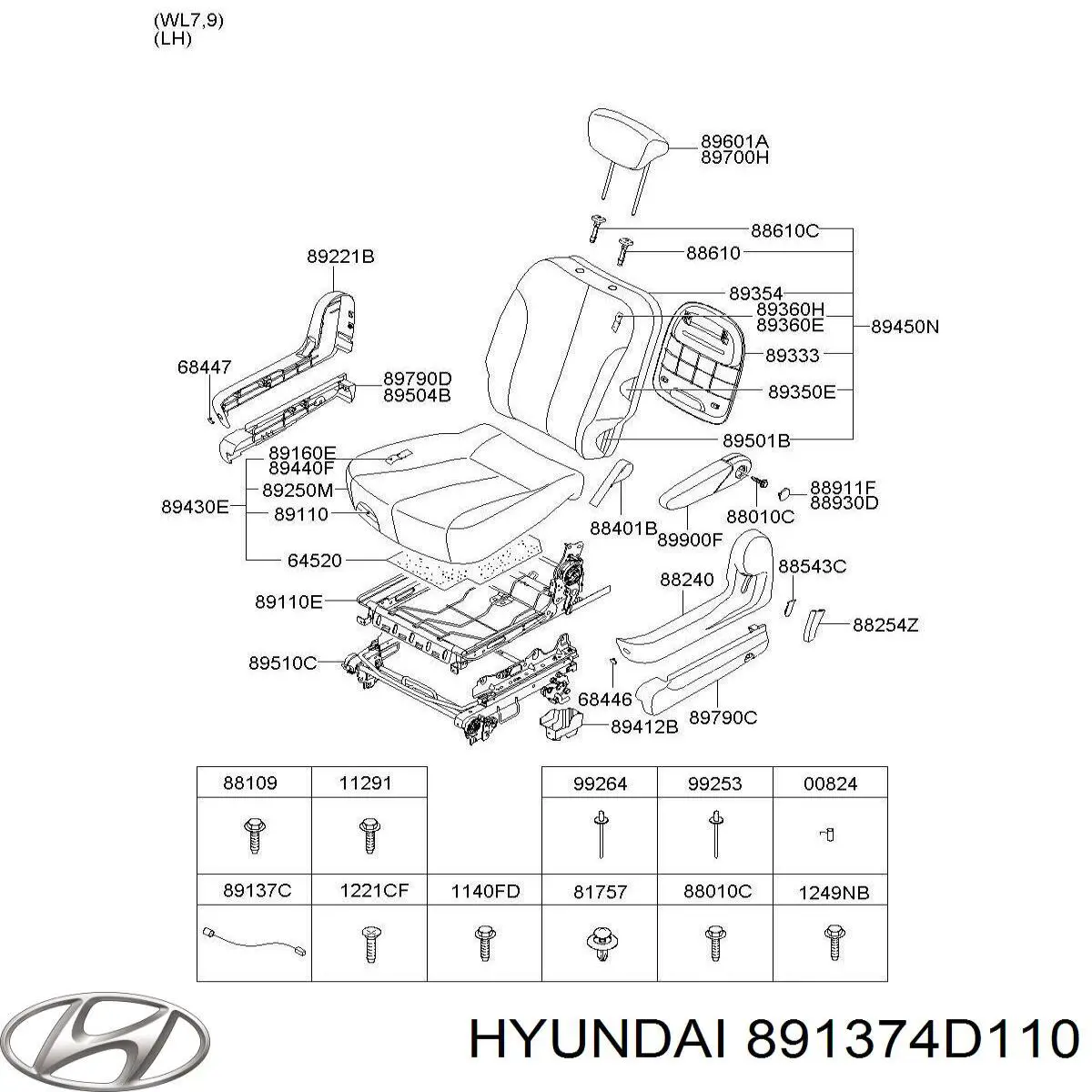 Купити 891374D110 Hyundai/Kia 