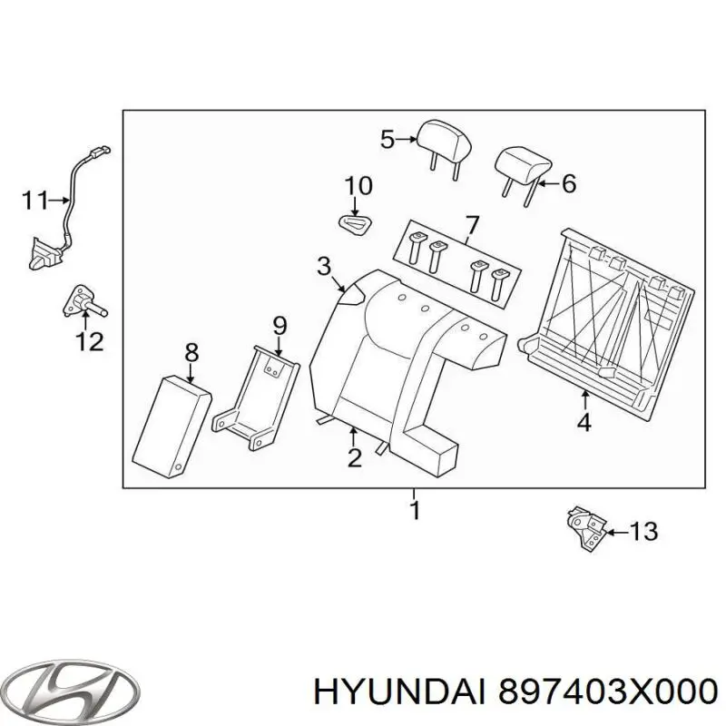 Купити 897403X000 Hyundai/Kia 