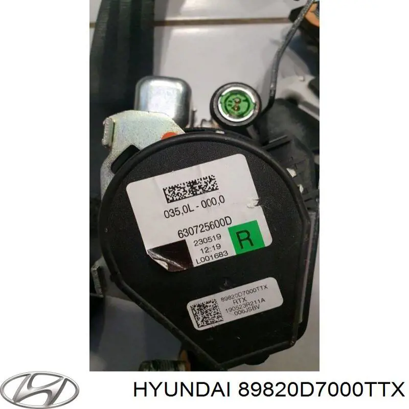 Пасок безпеки задній правий Hyundai/Kia 89820D7000TTX ціна, від 88.85 USD