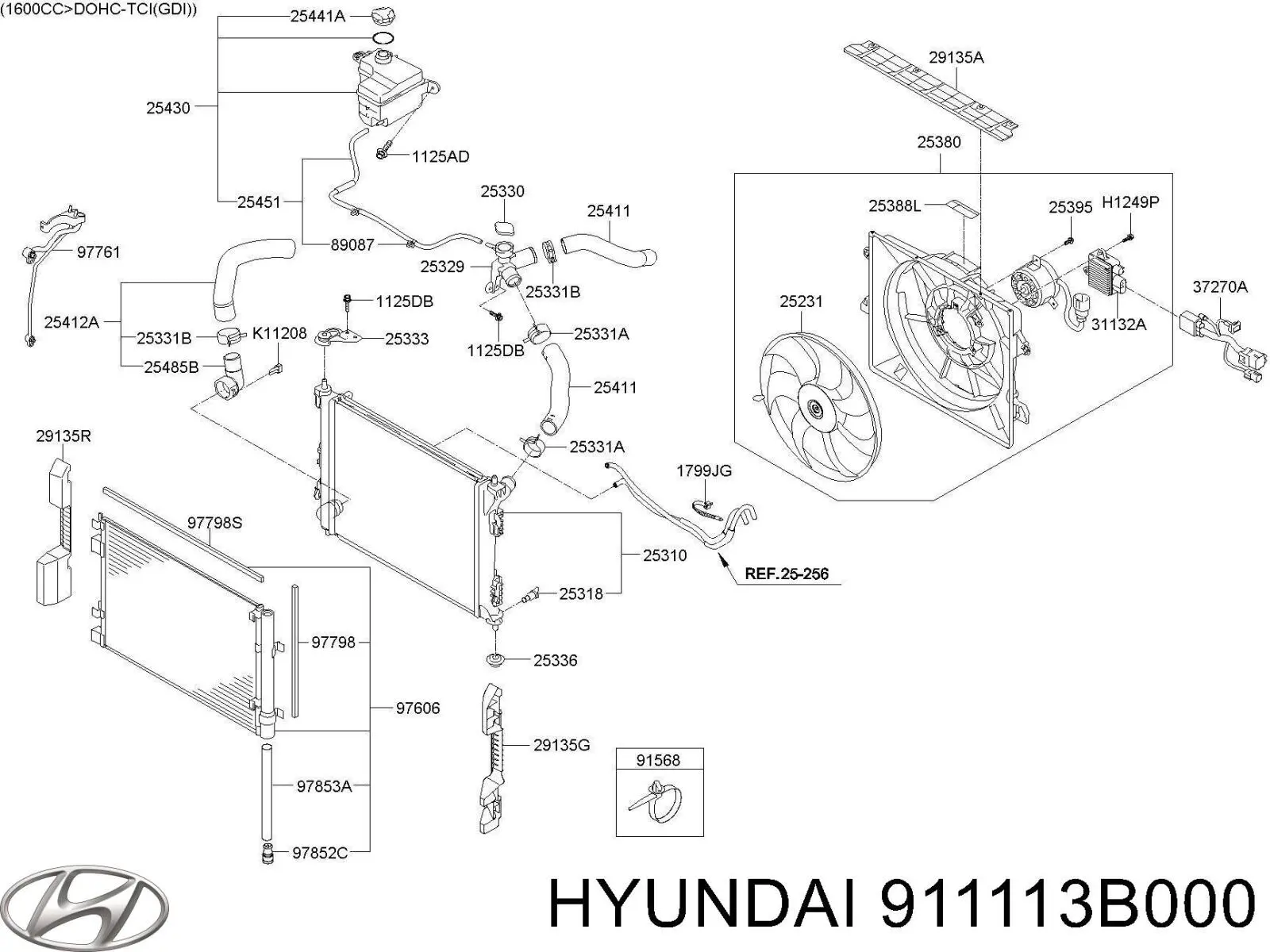  Hyundai/Kia 911113B000 ціна, від 0.28 USD