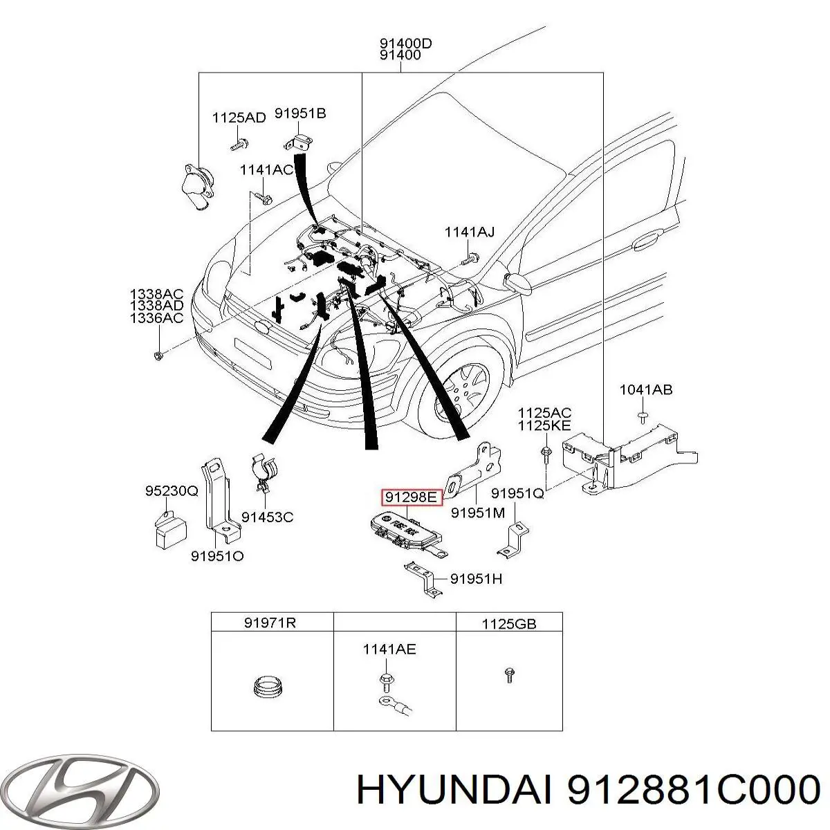 Купити 912881C000 Hyundai/Kia Корпус запобіжників