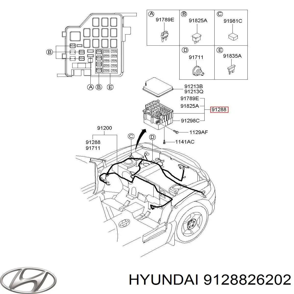 Купити 9128826202 Hyundai/Kia Корпус запобіжників