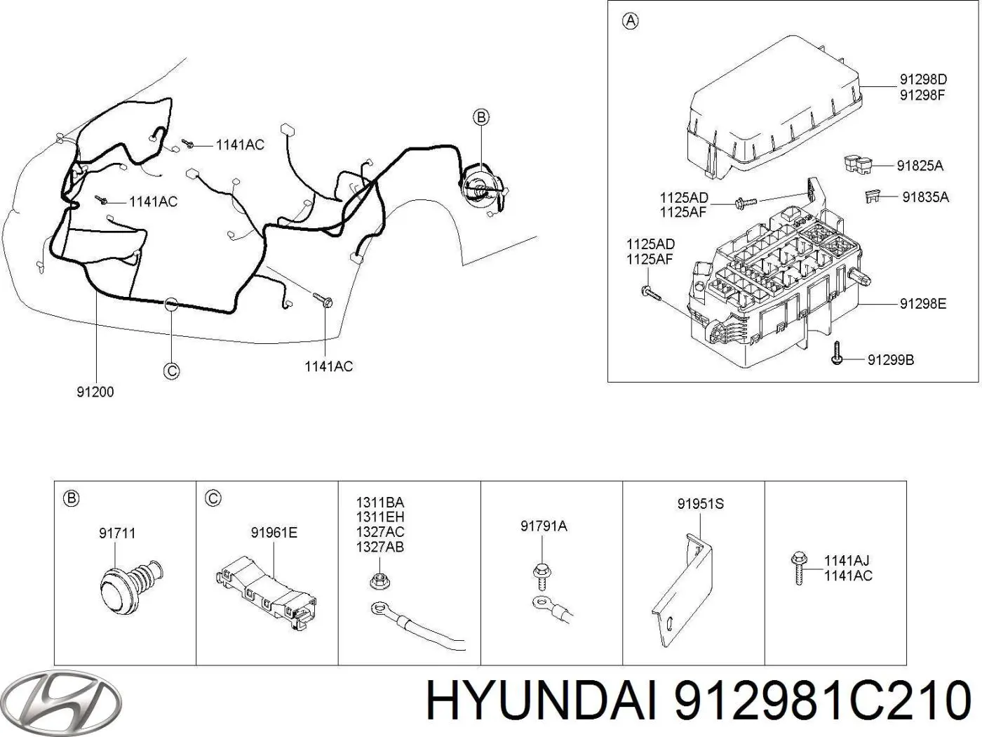  Hyundai/Kia 912981C210 ціна, від 5.58 USD
