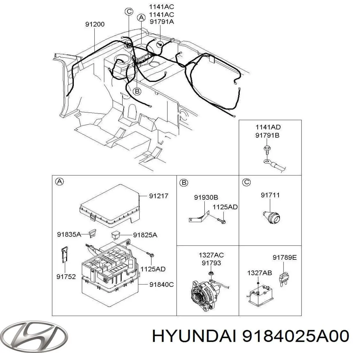 Коробка запобіжників Hyundai/Kia 9184025A00 ціна, від 41.96 USD