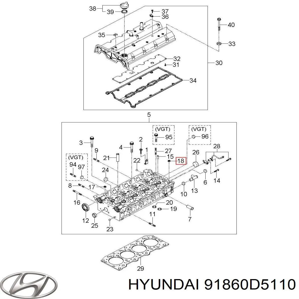  91860D5110 Hyundai/Kia