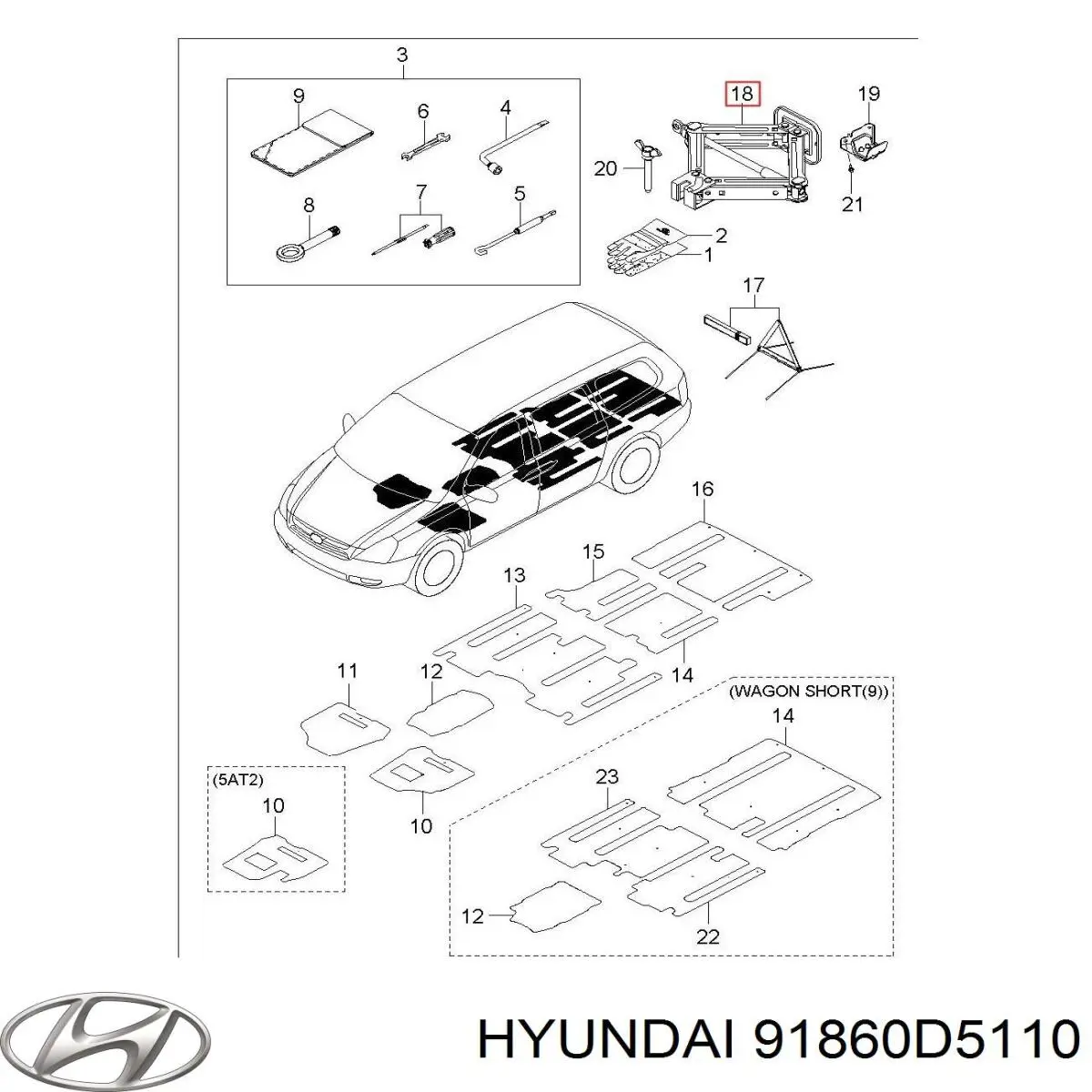 Купити 91860D5110 Hyundai/Kia 