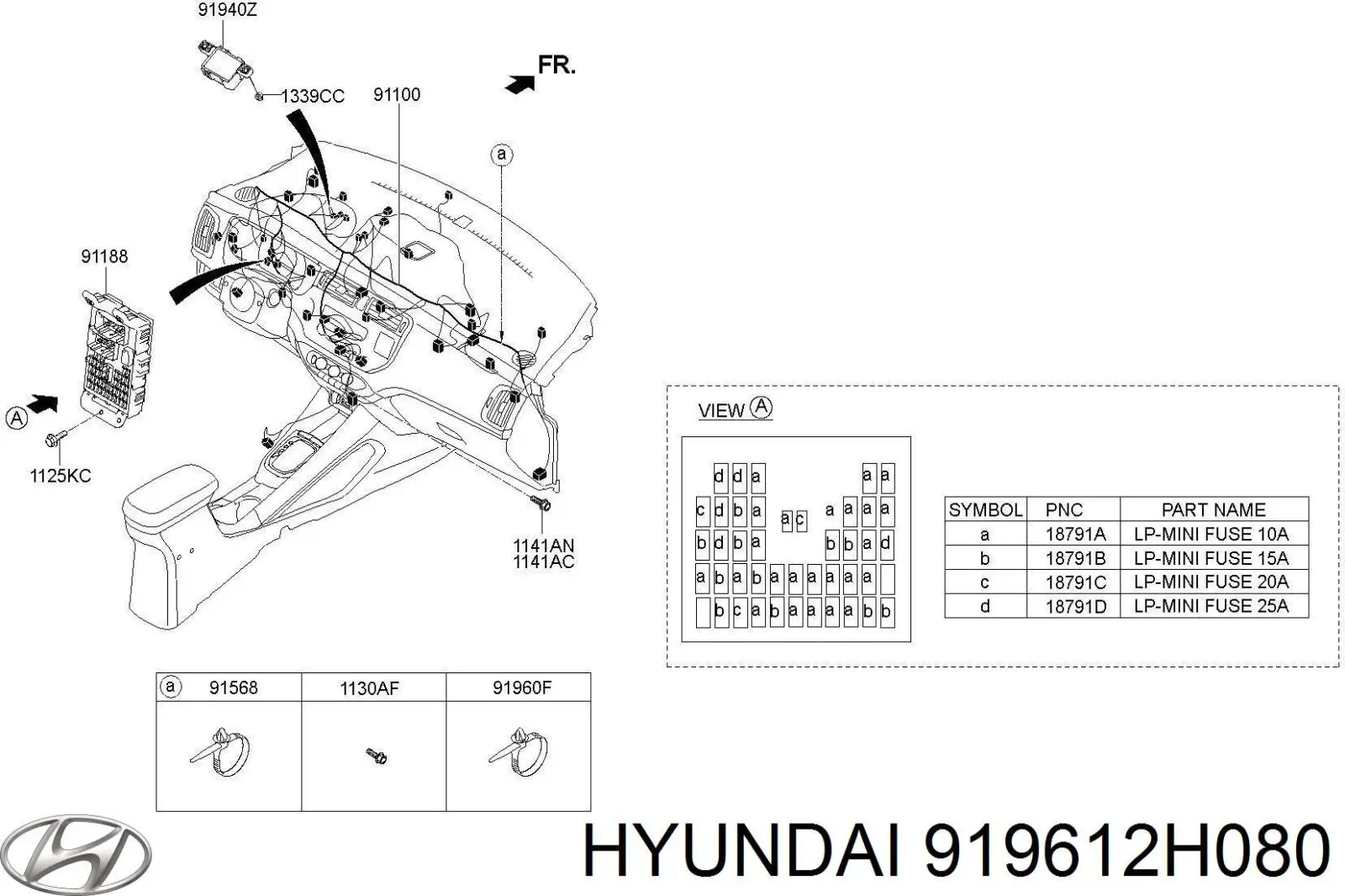  Hyundai/Kia 919612H080 ціна, від 0.28 USD