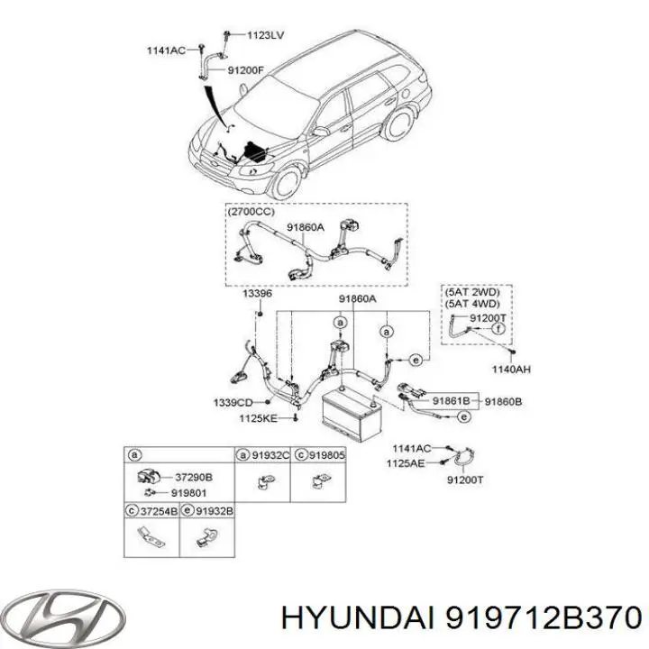 Кришка клемми АКБ Hyundai/Kia 919712B370 ціна, від 5.07 USD