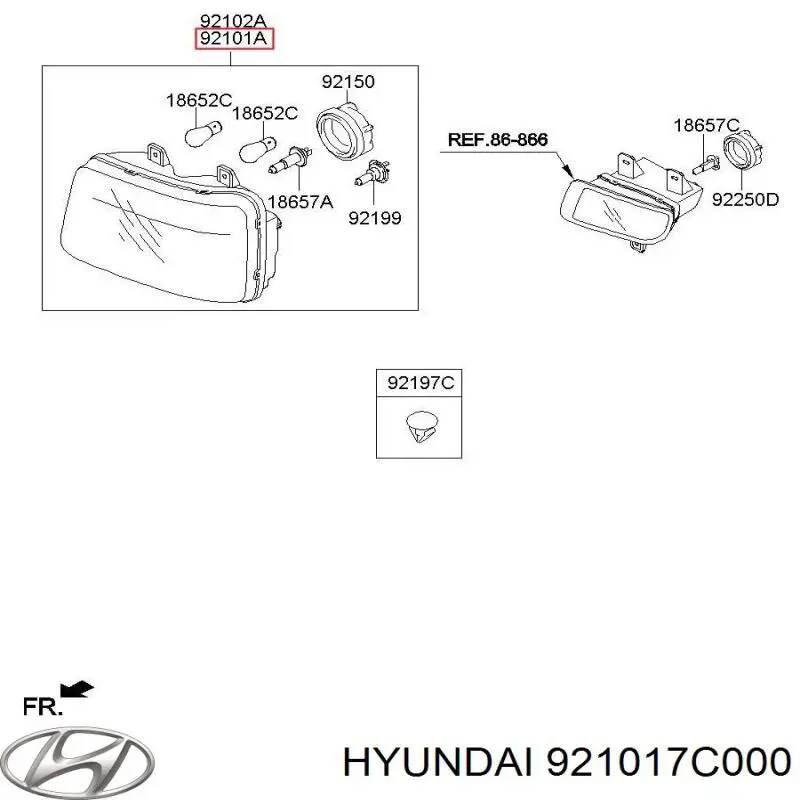  921017C000 Hyundai/Kia