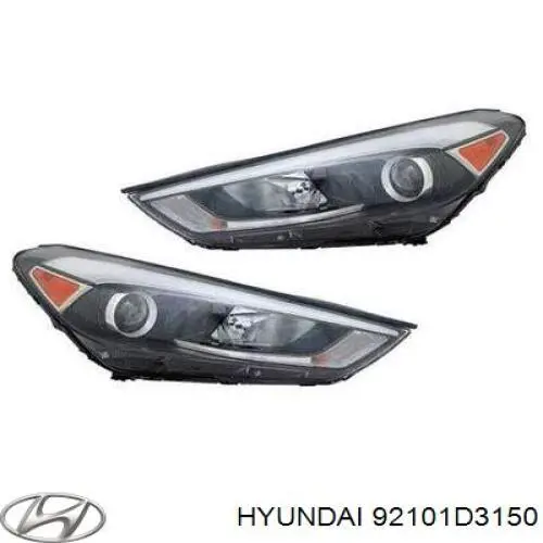 Фара Hyundai/Kia 92101D3150 ціна, від 310.90 USD