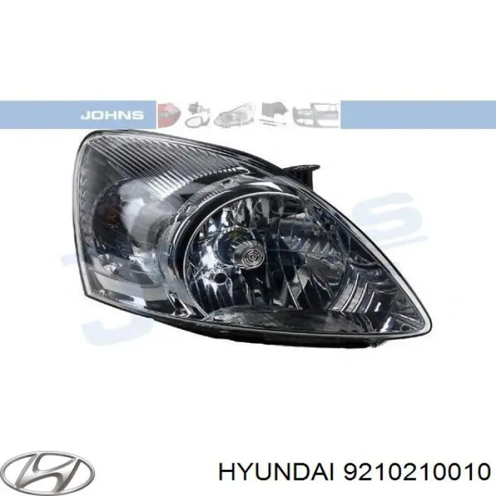 Основна фара - вставка Hyundai/Kia 9210210010 ціна, від 153.70 USD