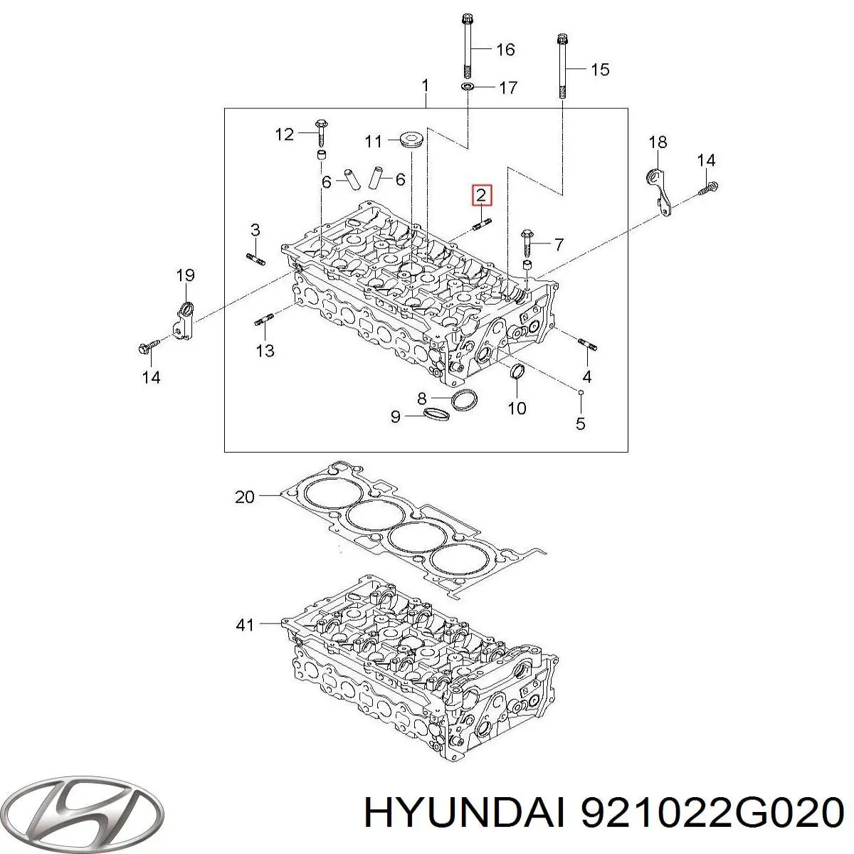 Фара права 921022G020 General Motors