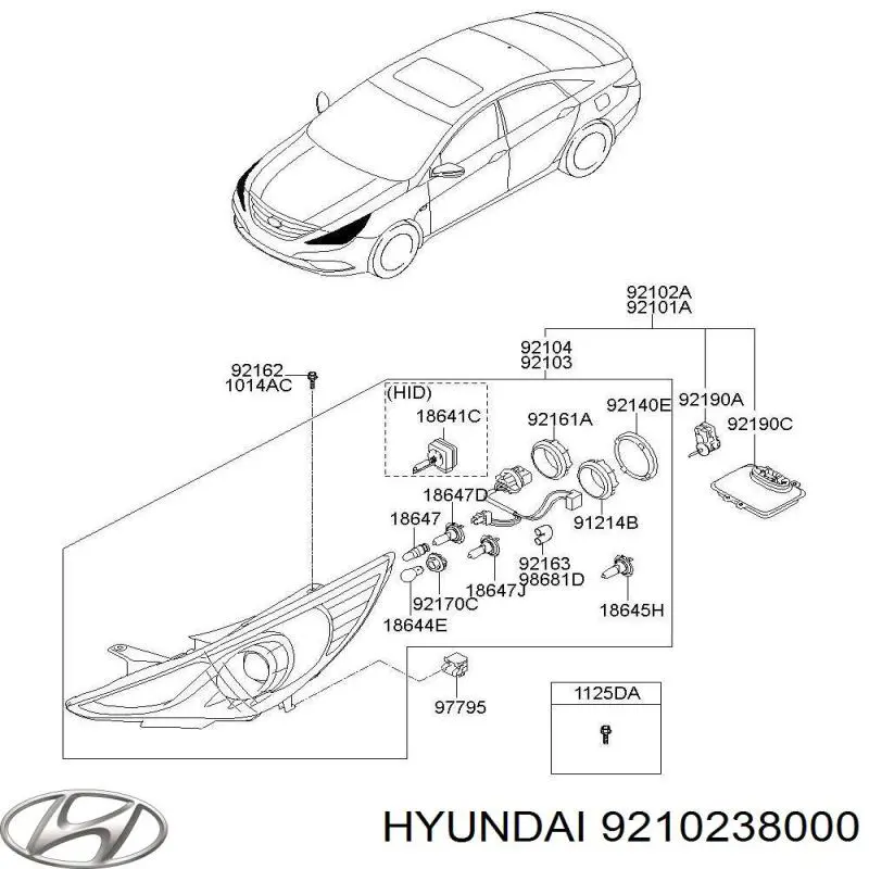Купити Фара права Hyundai Sonata IV EF