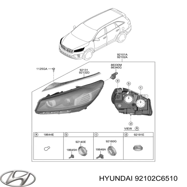  92102C6510 Hyundai/Kia