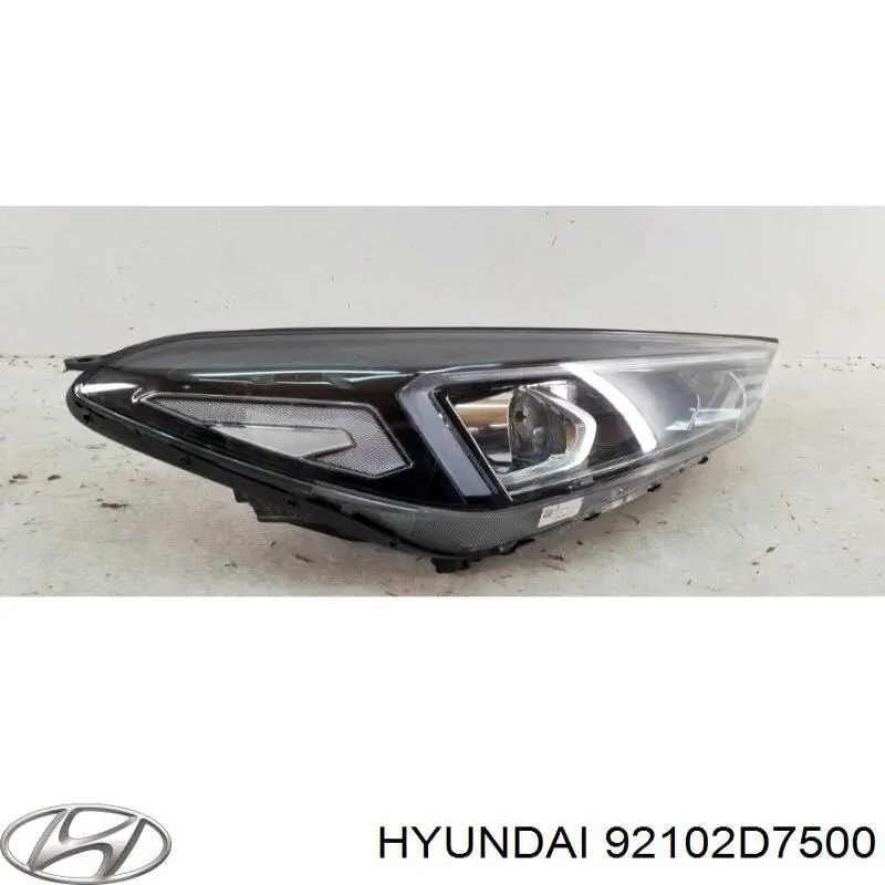 Фара правая Hyundai/Kia 92102D7500 ціна, від 360.87 USD