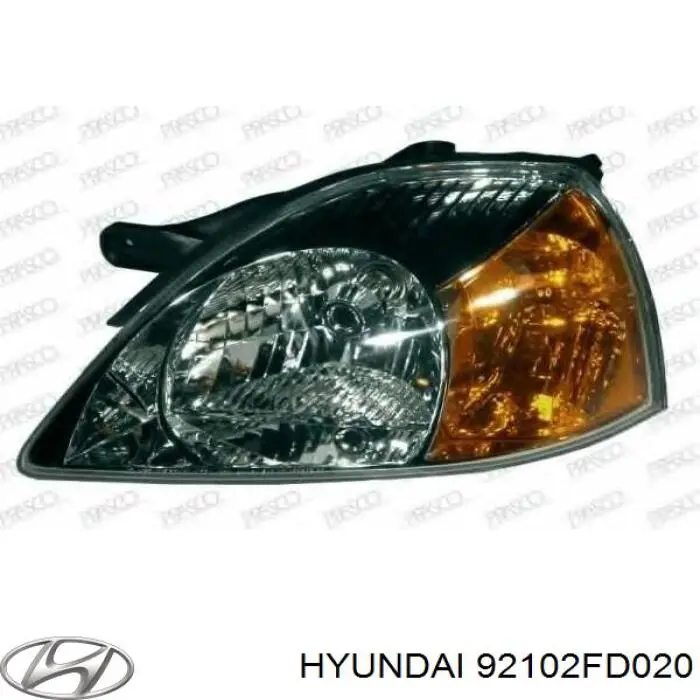 Купити 92102FD020 Hyundai/Kia Права блок фара