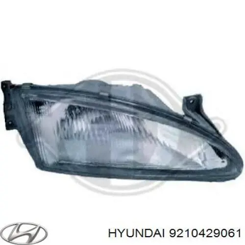 Фара передня права Hyundai Lantra II седан (1995 - 2000) ціна, від 58.65 USD