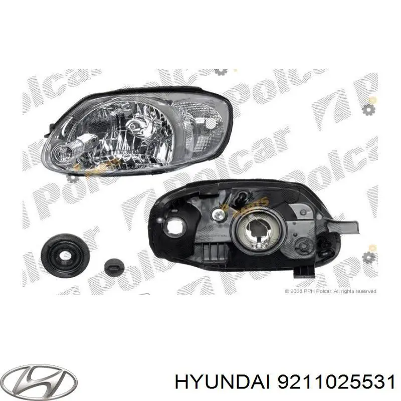 Купити 9211025531 Hyundai/Kia Основна фара в зборі ліва