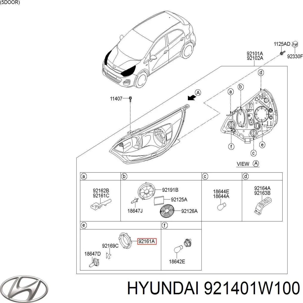921401W100 Hyundai/Kia 