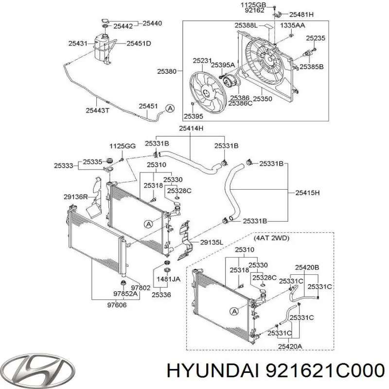  Hyundai/Kia 921621C000 ціна, від 1.27 USD