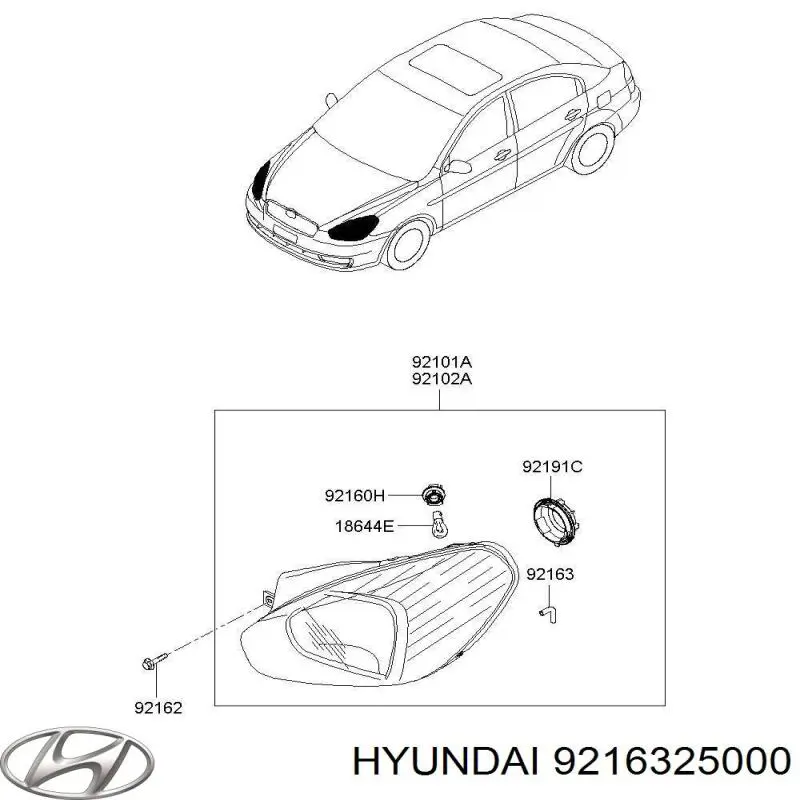  Hyundai/Kia 9216325000 ціна, від 3.88 USD