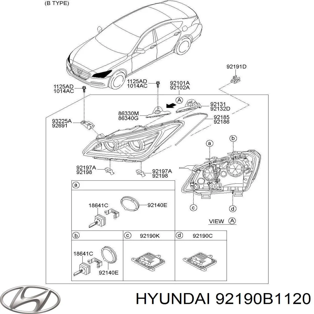  Hyundai/Kia 92190B1120 ціна, від 71.82 USD