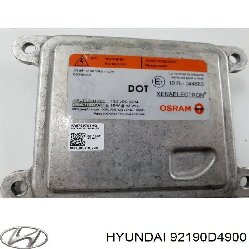 Купити 92190D4900 Hyundai/Kia 