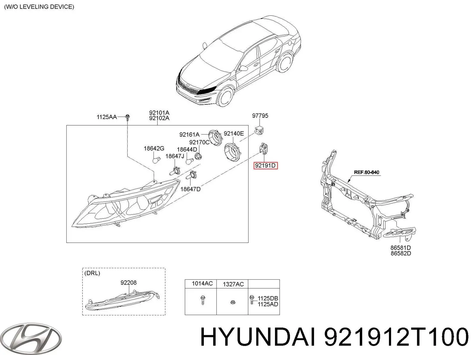  921912T100 Hyundai/Kia