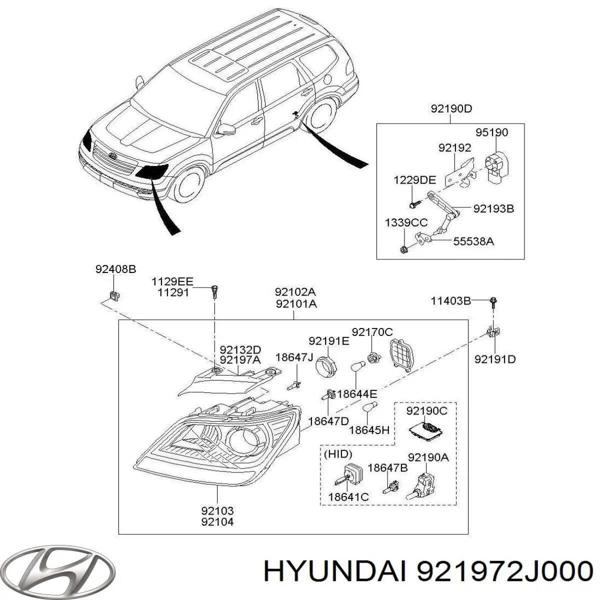  Hyundai/Kia 921972J000 ціна, від 20.19 USD