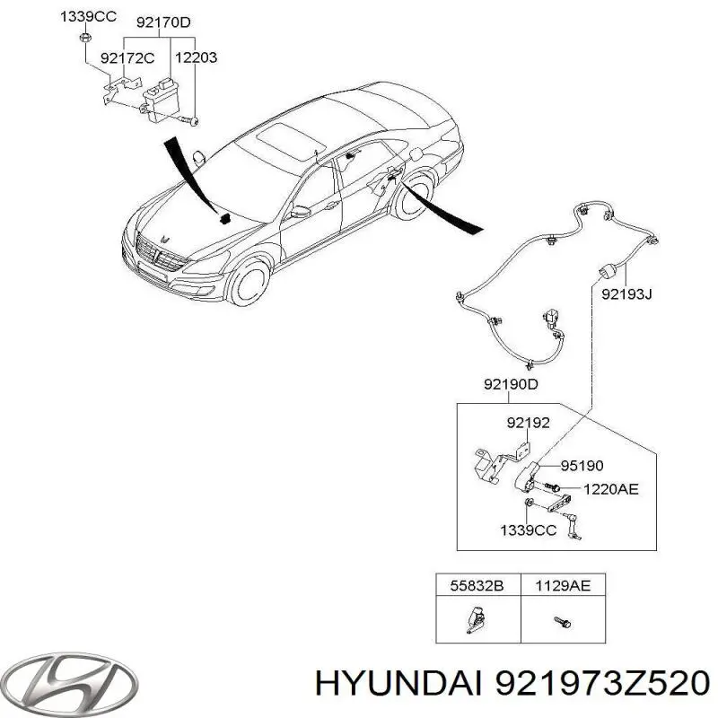  Hyundai/Kia 921973Z520 ціна, від 12.21 USD