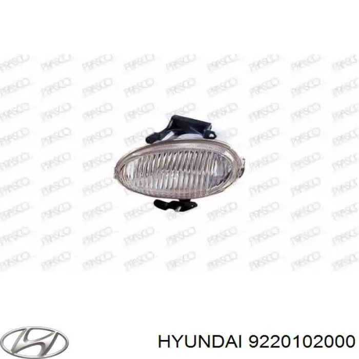 Фара протитуманна, ліва 9220102000 Hyundai/Kia