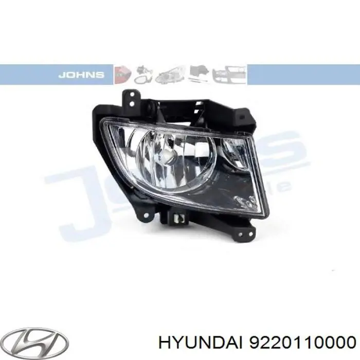 9220110000 Hyundai/Kia Протитуманка ліва