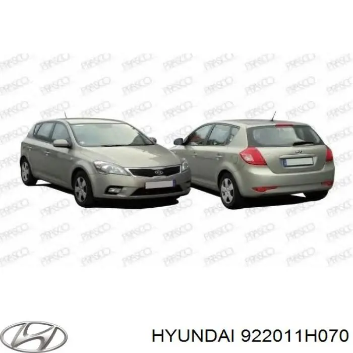 Туманка ліва Hyundai/Kia 922011H070 ціна, від 48.03 USD